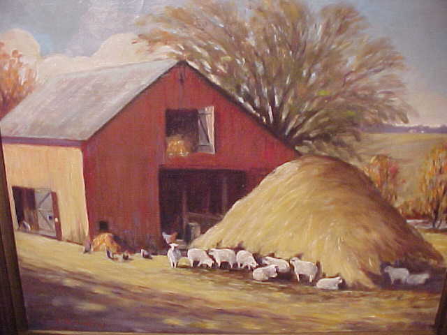 10 Sheep Rest Near Straw