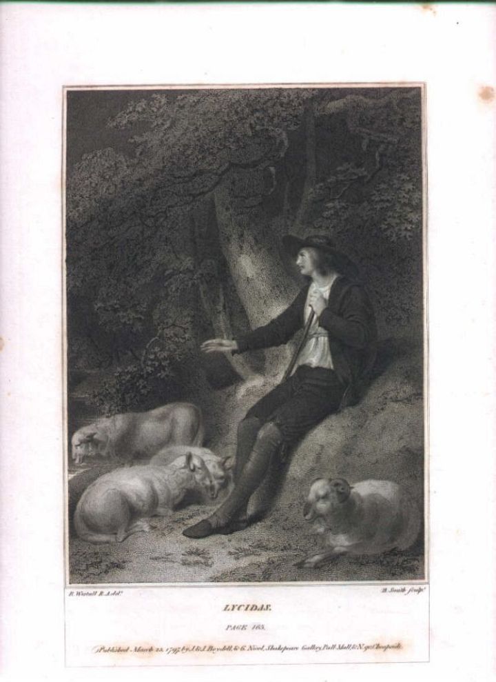 1797 Sheep Man in the Forest