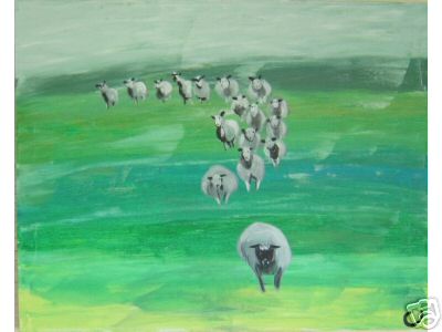 17 Ewe Flock of Sheep