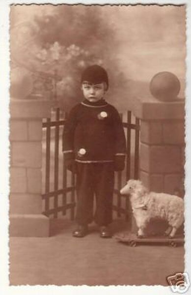 1920S Girl with Toy Sheep