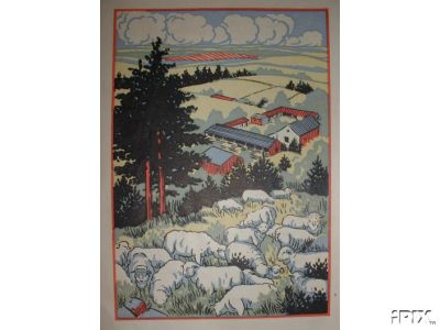 1938 Sheep on a Hillside