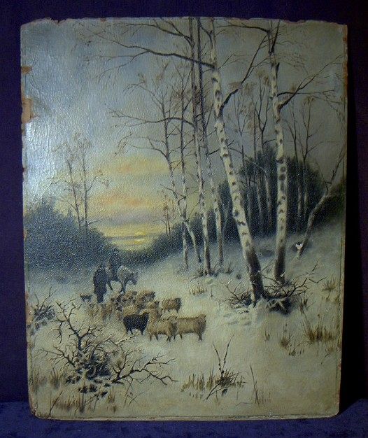 19C Sheep on Snow