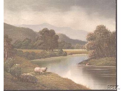 2 Sheep By the River
