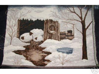 3 Sheep in the Shed Tapestry