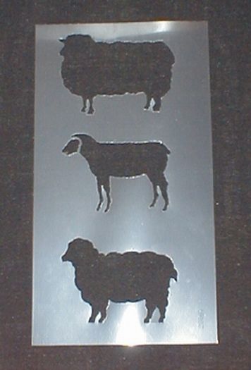 3 Sheep Stencils