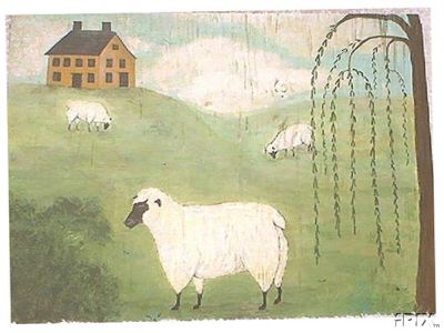 3 Sheep with Willow