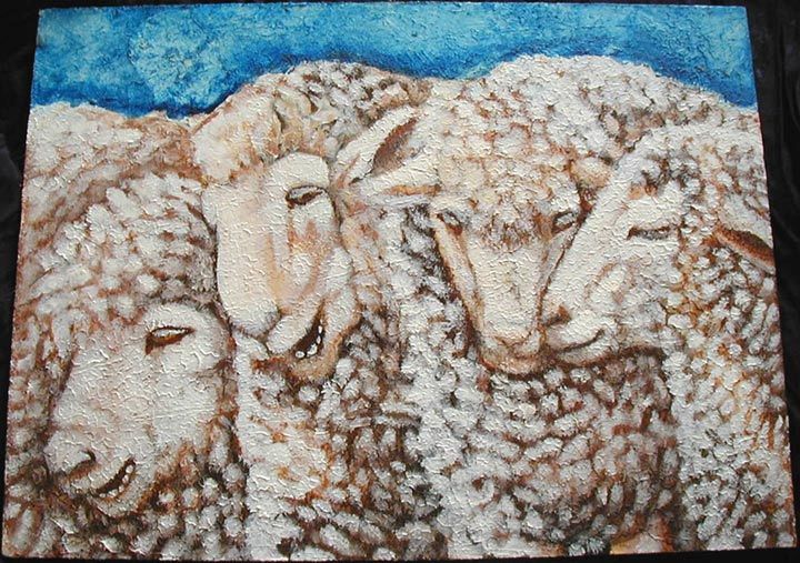 4 Ewes Portrait