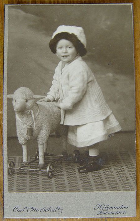 4 Yr Old Girl with Sheep Toy
