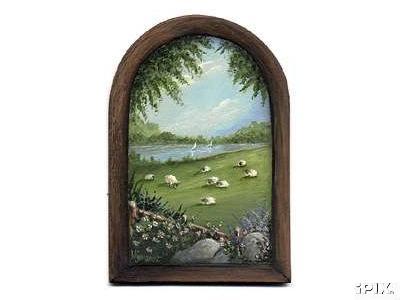 Arched Sheep Painting