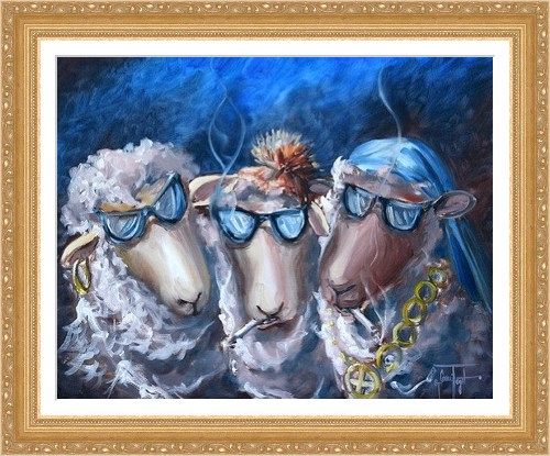 Baaaaad Boys Signed Togel Sheep Surrealism