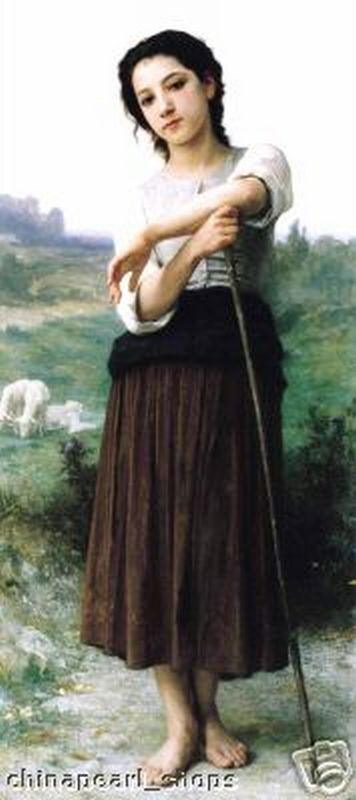 Barefoot Shepherdess with Sheep