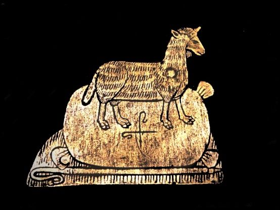 Brass Sheep on a Wool Sack