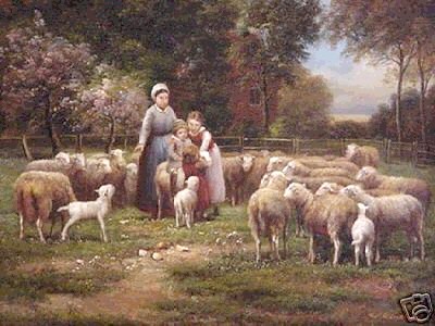 Children Ride on Sheep