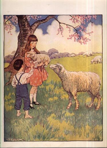 Children with Ewe and Lamb