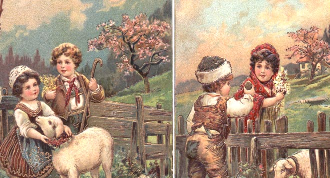 Children with Lamb