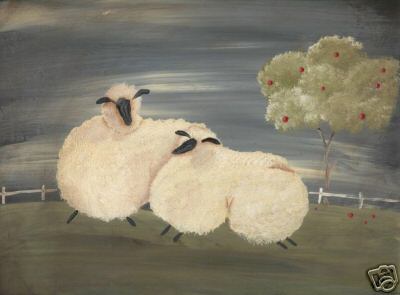 Clun Ewe with Lamb