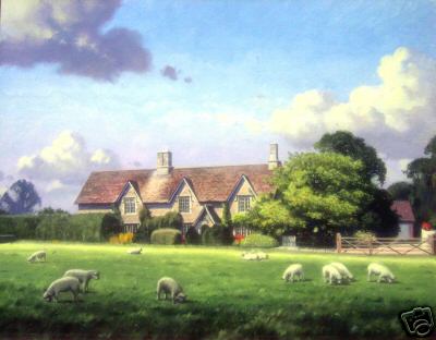 Cottage with Sheep