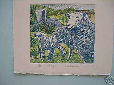 Etching Chand Truscott 1980S Sheep