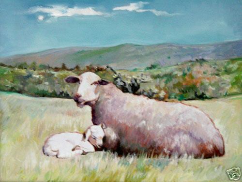 Ewe with Lamb in Nm