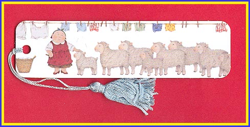 Farm Wife and Sheep Bookmark