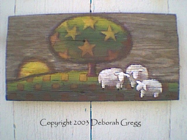 Folk Art 3 Sheep