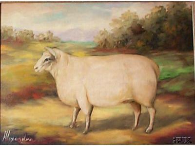 Folk Art Sheep 1