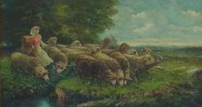 Gaston Sheep Painting