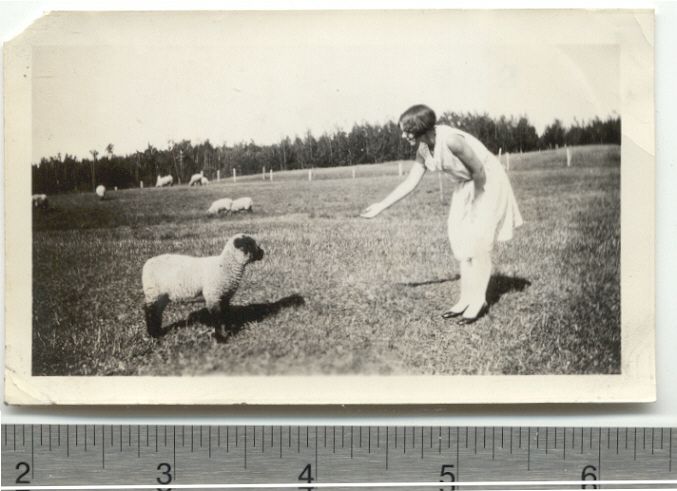 Girl with Lamb