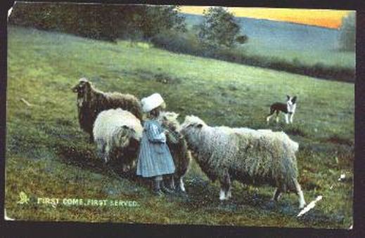Girl with Sheep B