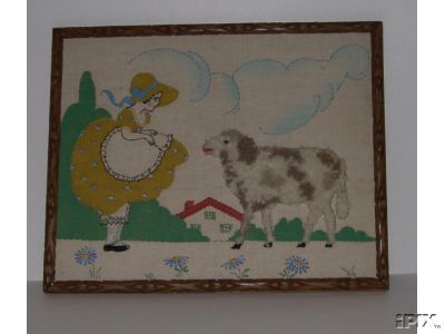 Girl with Spotted Sheep