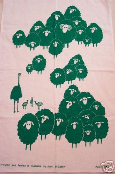 Green Sheep and Emus