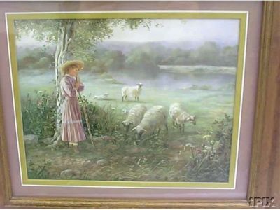 Homeco Girl with Sheep