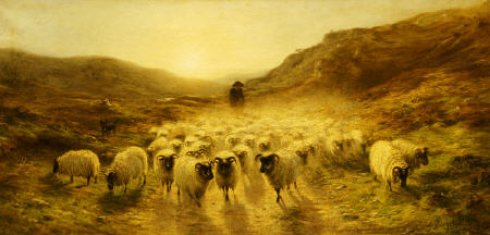 Joseph Farquharson Leaving Hills Sheep