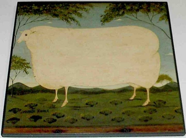 Kimble 11Hx12 White Sheep
