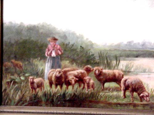 Lady By the Lake with Sheep
