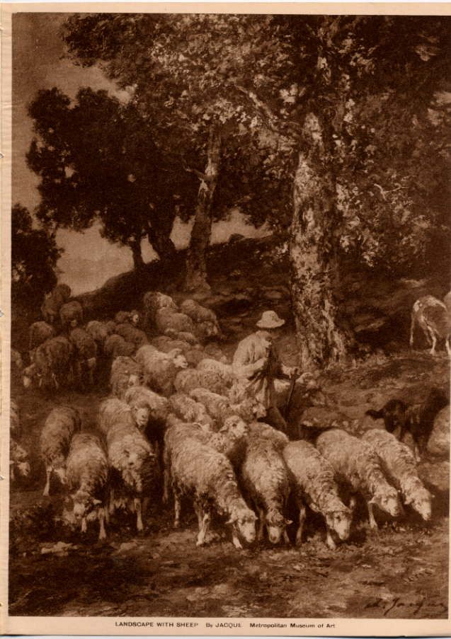 Landscape with Sheep B