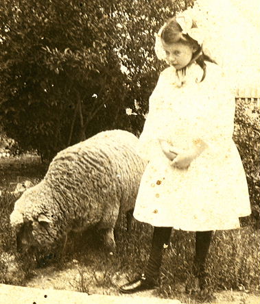 Little Girl with Sheep