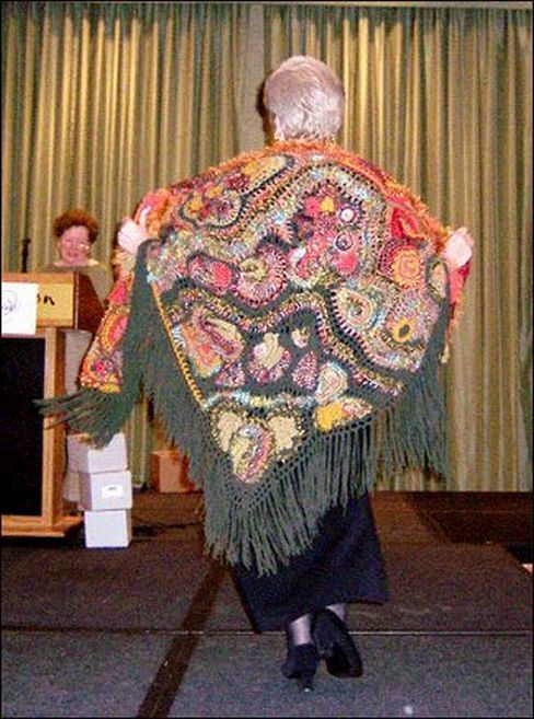Margaret Huber Freeform Crochet Shawl