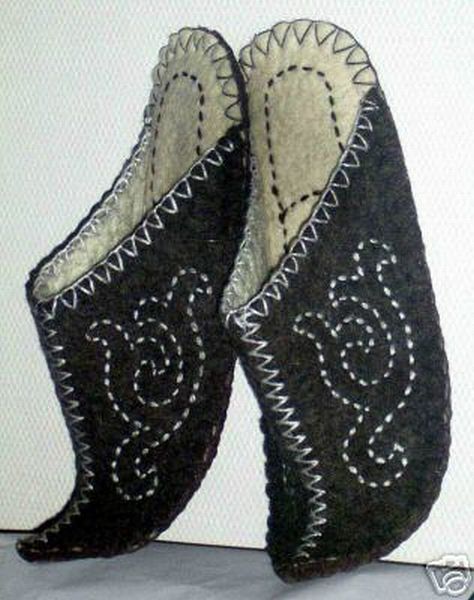 Mongolian Felt Slippers