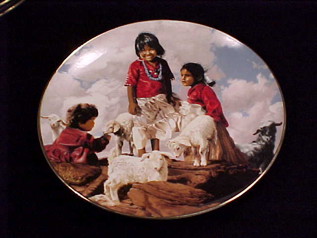 Navajo Girls with Sheep