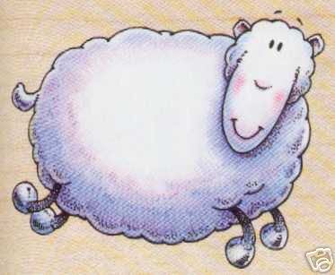 New Ewe Stamp Happy Sheep