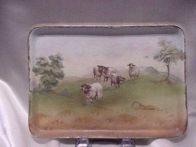 Old Bayreuth Sheep Tray