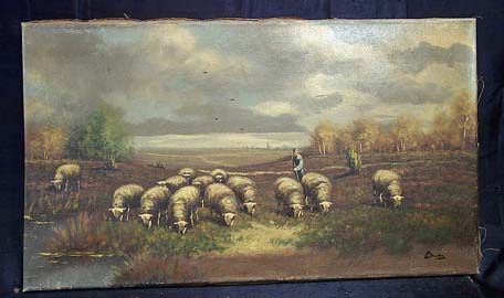 Old Pastoral Sheep Feeding