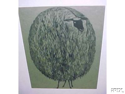 Overstuffed Sheep Print