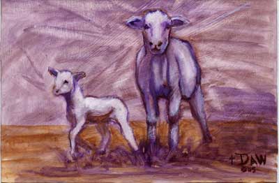 PC Ewe with Lamb Sheep