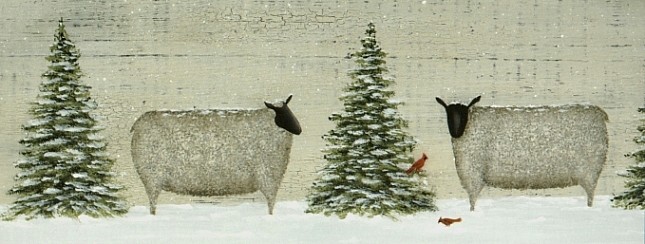 Primitive Sheep in Winter