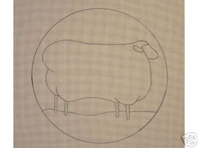 Rug Hooking Sheep Pattern