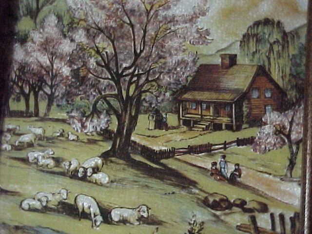 Sheep and People in Spring