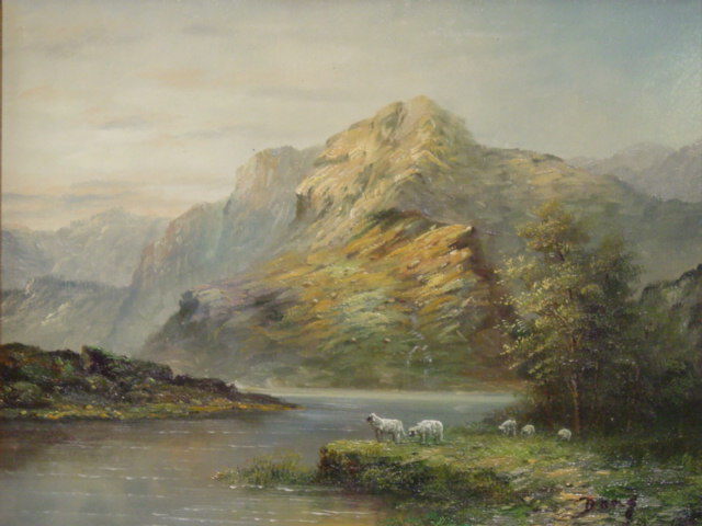 Sheep Beside the Lake