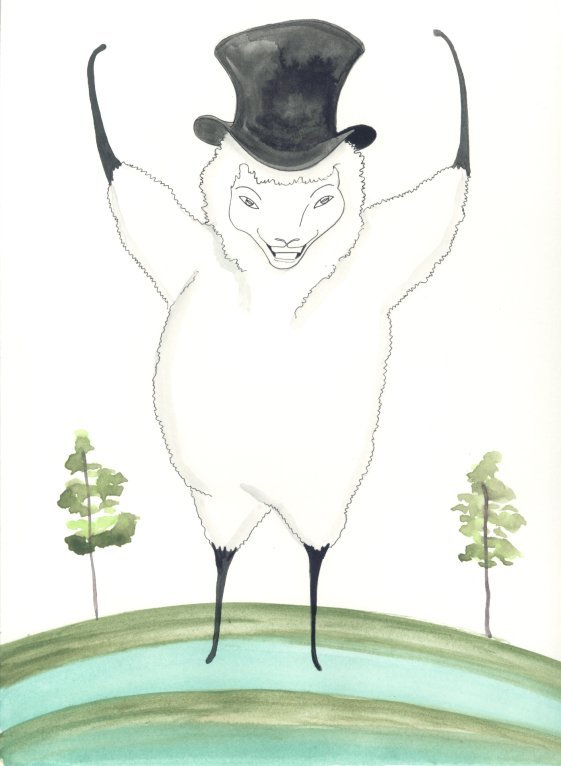 Sheep Dig My Top Hat